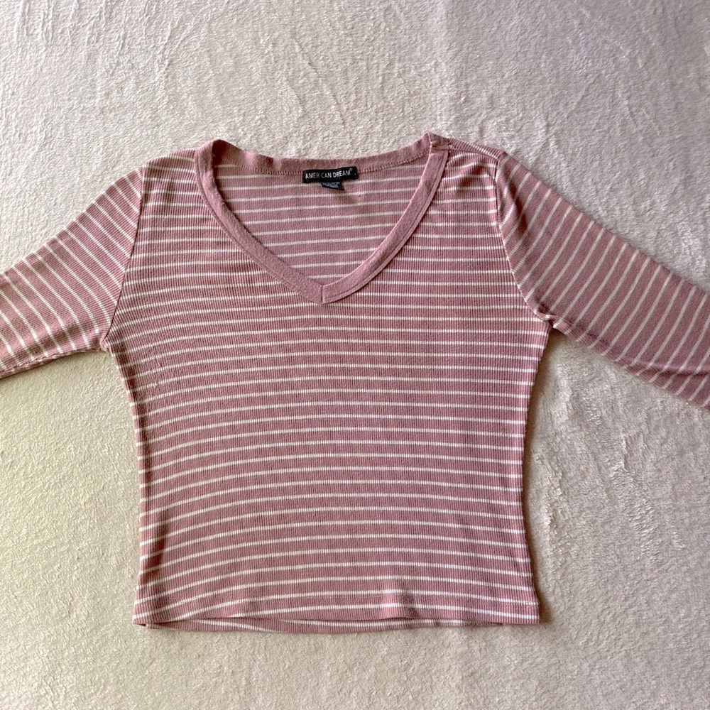 American Dream V neck top